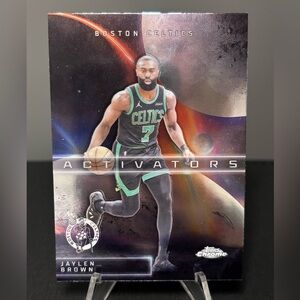 Jaylen Brown 2025 Topps Chrome Activators Boston Celtics Card